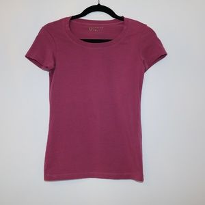 university club fitted shirt small purple